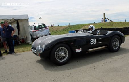 David Owen, from Christchurch, and his 1953 Jaguar C Type Replica